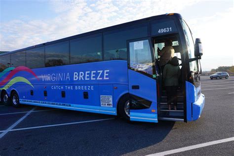 Virginia breeze bus - Dec 12, 2023 · All four of The Virginia Breeze intercity bus service routes set all-time record ridership in fall 2023. A record-breaking 7,837 people rode the Virginia Breeze in November 2023, a 19 percent ... 